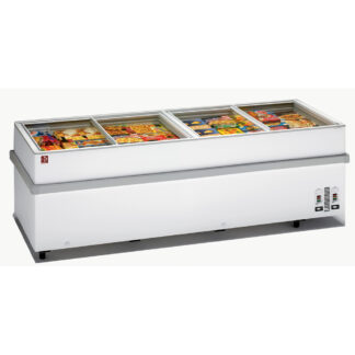 Panoramic deep freezer 2 compressors, 2 temperature