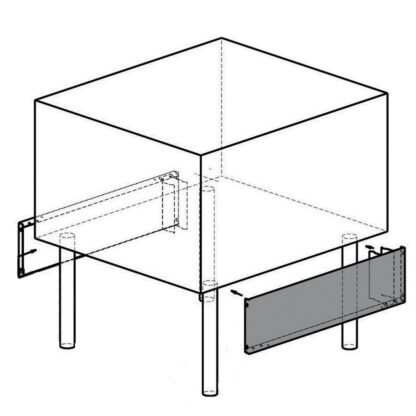 Lateral inox panels, grill G22/GPLP4-N & G22/GPLP8-N