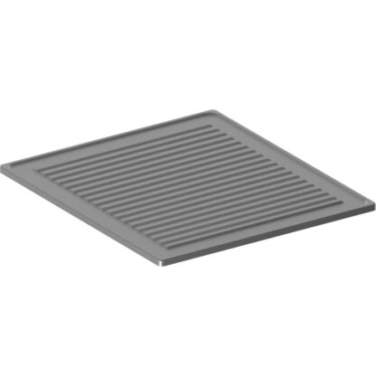 Ribbed plate stainless steel 1 burner