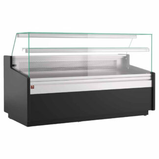 Neutral counter display, with neutral storage - BLACK
