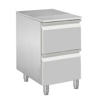 Case for dough roll, 2 neutral drawers (8x trays 600x400)