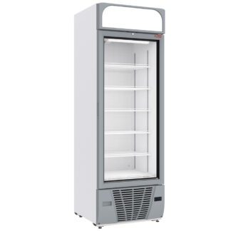 Negative refrigerated display 496 liters - 6 fixed levels with lightbox - WHITE