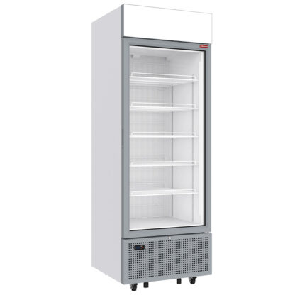 Negative refrigerated display 646 liters - 5 fixed levels with lightbox - WHITE