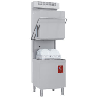 Hood dishwasher, basket 500x500 mm, Softener continuously + condenser-recuperator of the steam