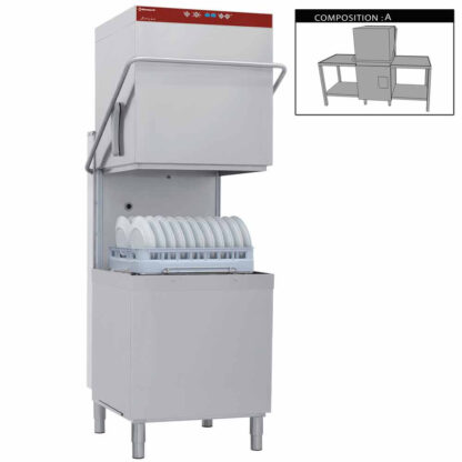 Hood dishwasher complete, consisting of :