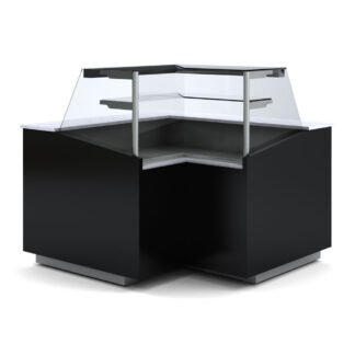 Closed angle 90Â°, neutral, high glass - BLACK