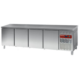 Refrigerated table, ventilated, 4 doors EN 600x400 (760 L)