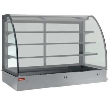 Element top and closed display on 3 levels, refrigerated, ventilated 2x GN 1/1 (without hermetic unit)
