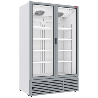 Positive refrigerated display 1142 liters, 2 sliding doors - WHITE