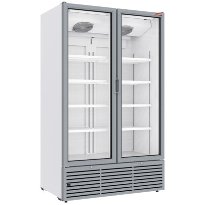 Positive refrigerated display 1142 liters, 2 sliding doors - WHITE