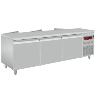 Ventilated, PASS THROUGH, refrigerated table, 2x3 doors GN 2/1, 548 L.