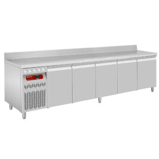 Ventilated cooling table "mural", 5 doors GN 1/1, 700 Lit. unit on the left