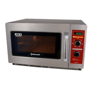 Microwave in stainless steel, (GN 2/3),1800 W. (34 Lt), Mechanical