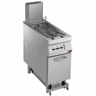 Electric fryer 1 basin in "Y" 23 liters, on undercarriage, "DIGIT"
