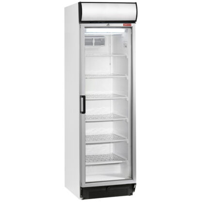 Static/ventilated negative T° display, 380 liters, light box