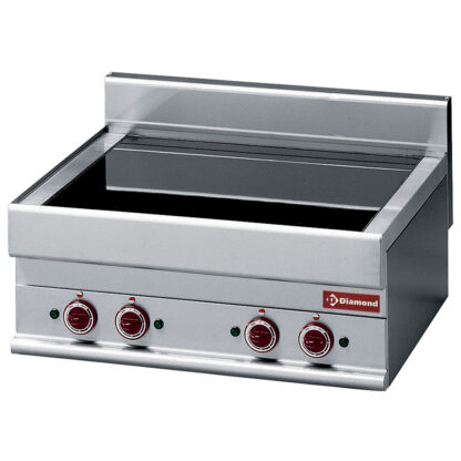 Electric vitro-ceramic plate with 4 cooking zones -top- "Alpha 650"