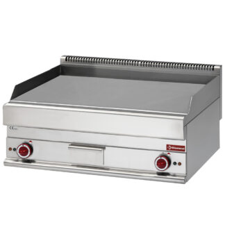 Flat electric cooking plate EXTRA-LARGE chrome