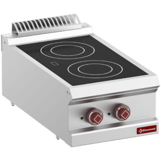 Electric vitro ceramic cooker 2 hobs -Top-