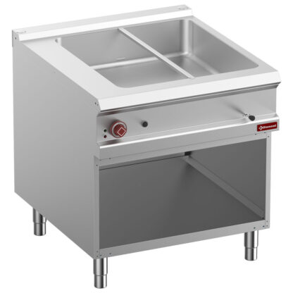 Electric bain marie 8x GN 1/3-150 mm, open cupboard