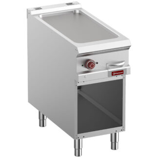 Electric fry top, module 1/2, open cupboard