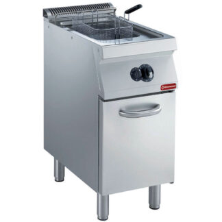 Gas fryer, basin in "Y" 15 liters, external burners, on board