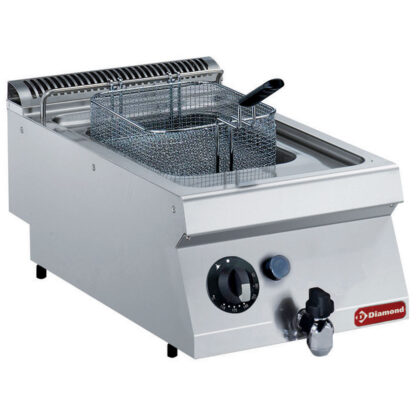 Gas fryer, basin in "Y" 7 liters, exterior burners -TOP-