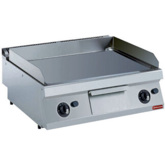 Gas cooking plate, smooth, hard chrome plated  -TOP-