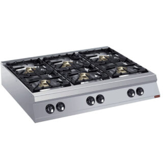 Gas cooker 6 burners -TOP-