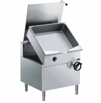 Tumbling gas frying pan, "Duomat" basin 100 liters, on cupboard