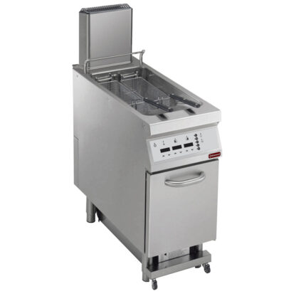 Gas fryer 1 basin in "Y" 23 liters, on undercarriage, "DIGIT"