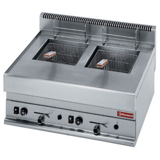 Gas deep fry fryer with 2 baskets of 8 liters -Top-