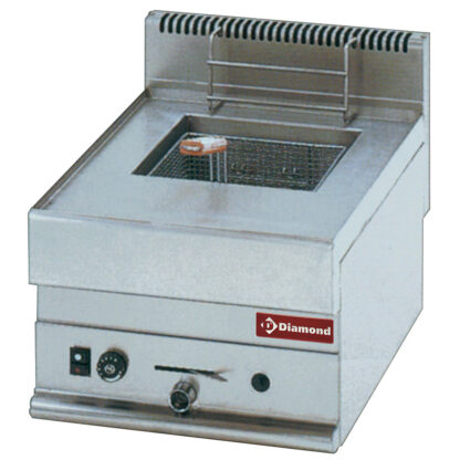 Gas deep fat fryer: 1 basin of 8 liters -Top-