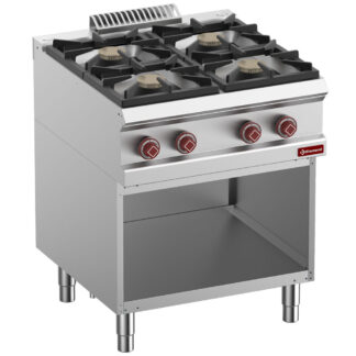 Range consist of : 4 burners & open base