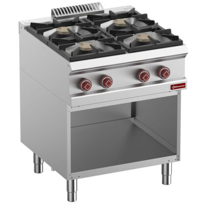 Range consist of : 4 burners & open base