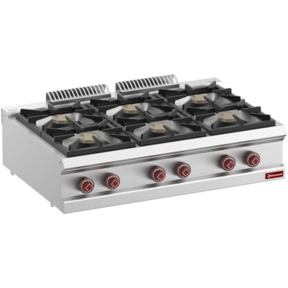 Gas range 6 burners -Top-