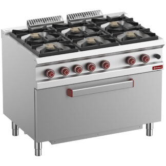 Range 6 burners, maxi gas oven 1 big door