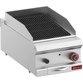 Lavastone grill, module 1/2, grid in cast iron "double sided"-Top-