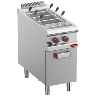 Gas pasta cooker, 1 tank 40 liters, on closed cupboard (without baskets)