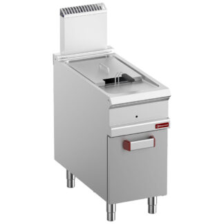 Gas fryer 1 tank 18 liters (18 kW) on closed cupboard
