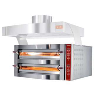 Electric oven, 2 chambers, 2x 6 pizzas Ø 350 mm