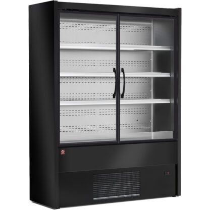Ventilated refrigerated wall element, swing doors - BLACK