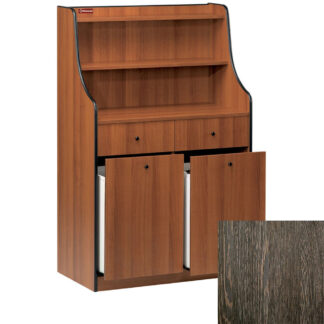 Service element, 2 drawers, 2 hoppers, "WengÃ©"