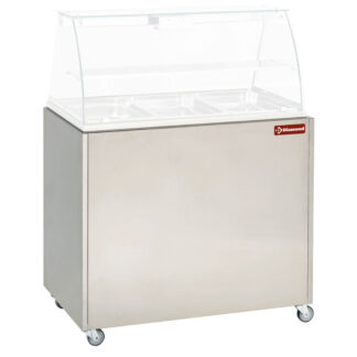 Stainless steel board, support for display VBE-311 on castors