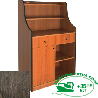 Service element, 2 drawers, 1 door, 1 shelf "WengÃ©"