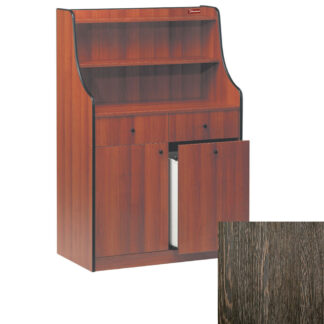 Service element 2 drawers, 1 door, 1 hopper, "WengÃ©"