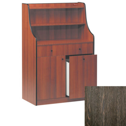 Service element 2 drawers, 1 door, 1 hopper, "WengÃ©"