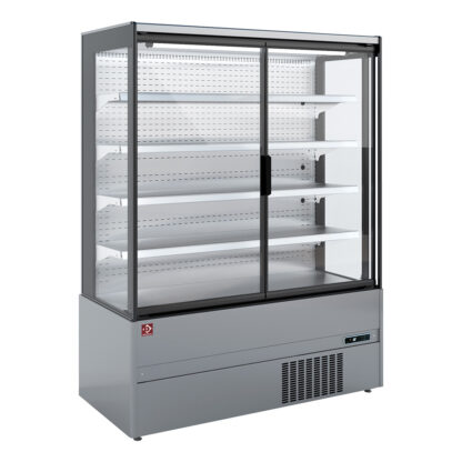 Refrigerated wall element, self-service, swing doors - FULL INOX