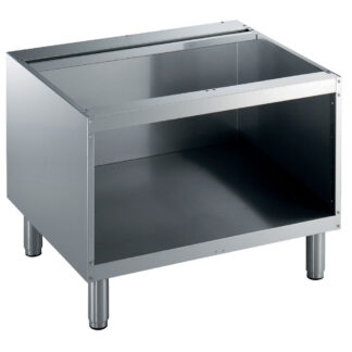 Open base, 800 mm, stainless steel AISI 304