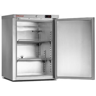 Static freezer, 150 liters. stainless steel