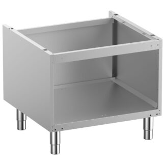 Open base on removable feet in stainless steel